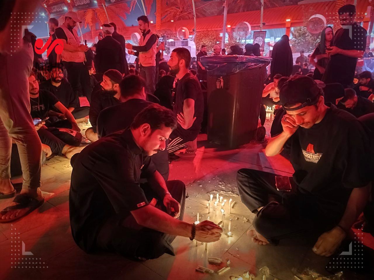  تصاویری از مراسم شام غریبان در بین‌الحرمین 