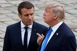 حمله دوباره ترامپ به ماکرون در توئیتر: به ناتو پول می‌دهید یا نه!