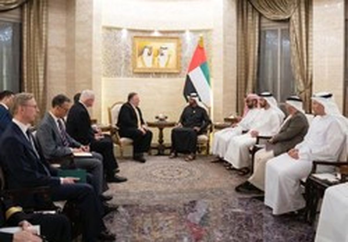 دیدار پامپئو و ولیعهد ابوظبی