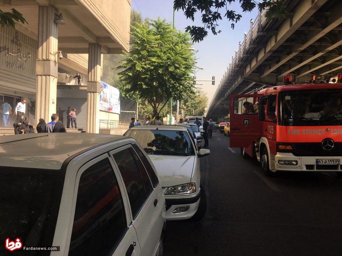 تصاویر: آتشسوزی در ساختمان شرکت ملی نفت
