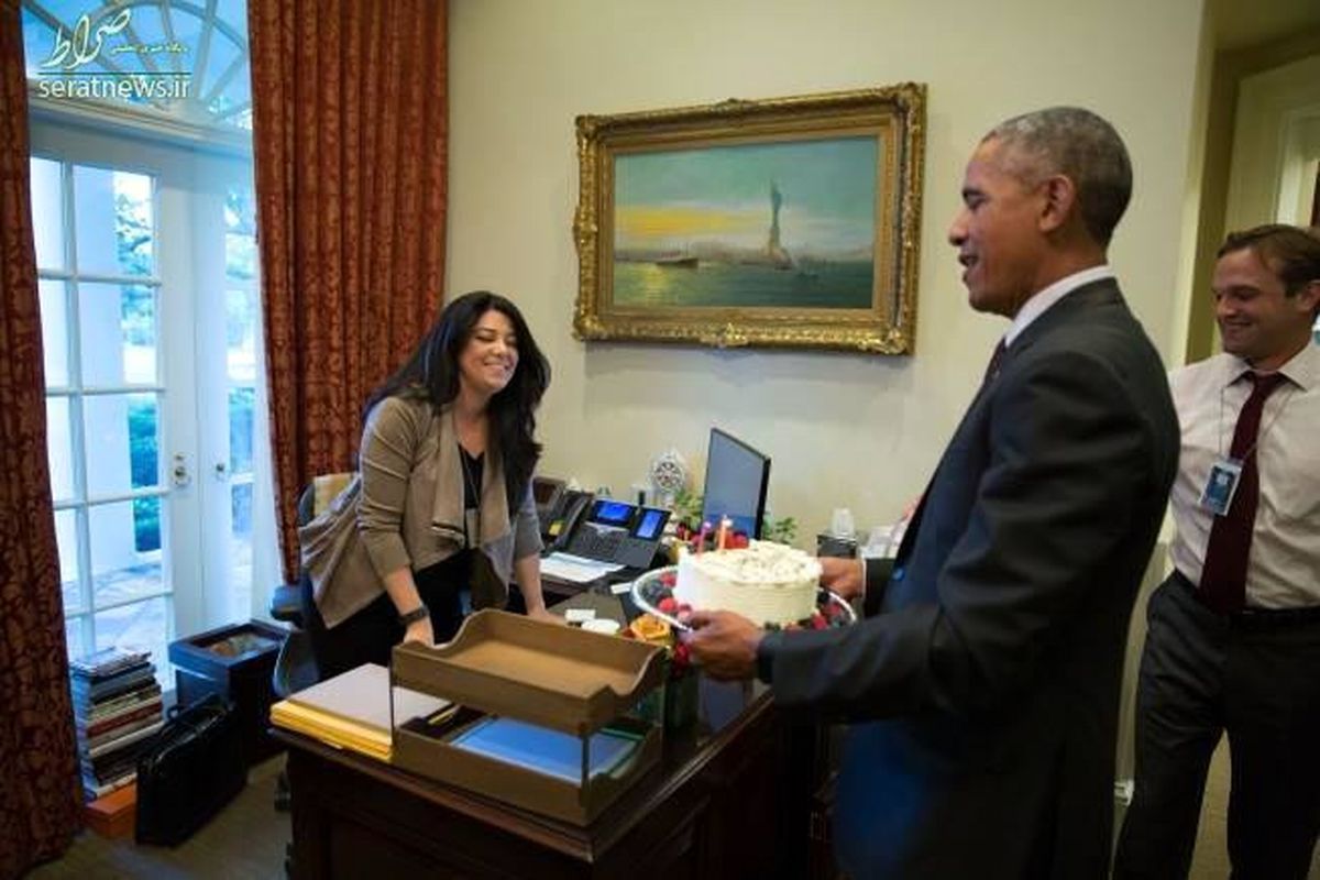 عکس: کیک اوباما برای دستیار ایرانیاش