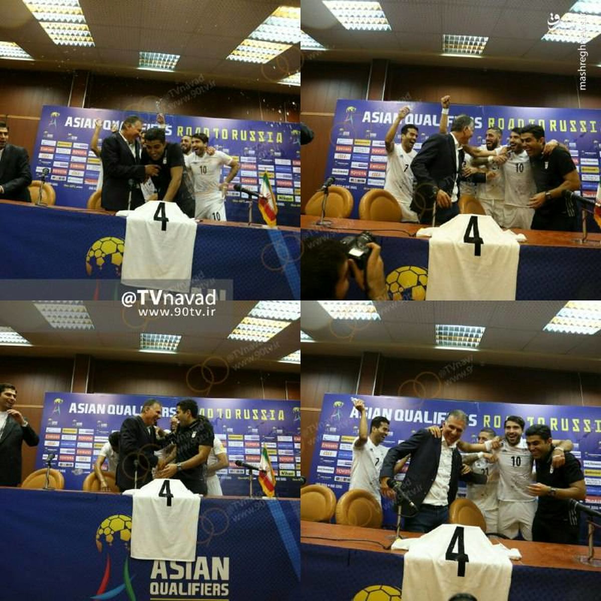 عکس: شوخی جالب بازیکنان با کی‌روش