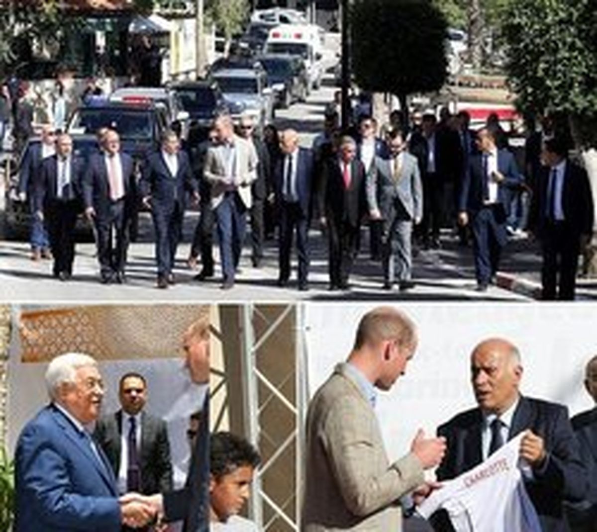بازدید شاهزاده ویلیام از اردوگاه فلسطینیان +تصاویر