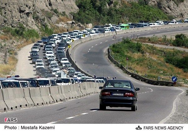 ترافیک سنگین در محور هراز/ عکس