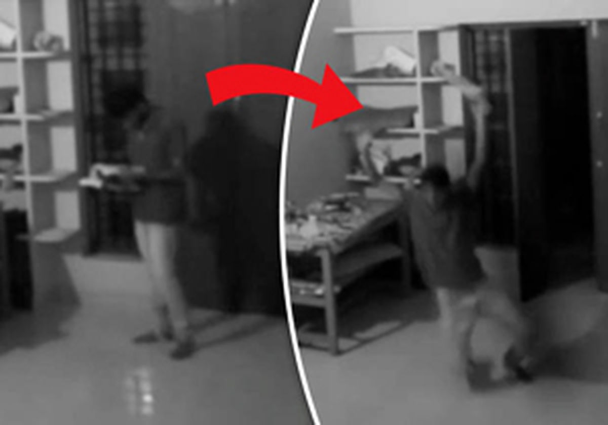 حمله موجود نامرئی به یک پسر جوان +عکس