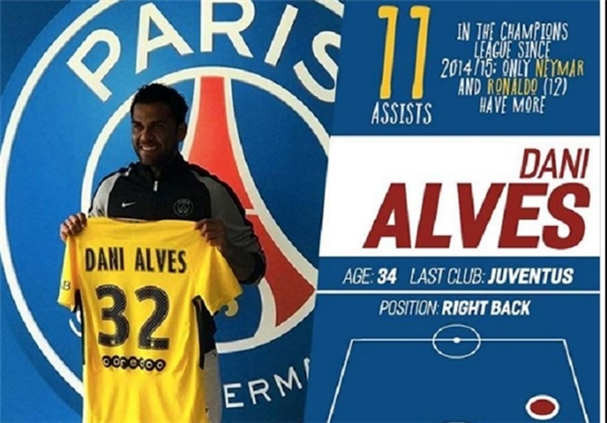 دنی آلوس رسما به پاری‌سن‌ژرمن پیوست +عکس