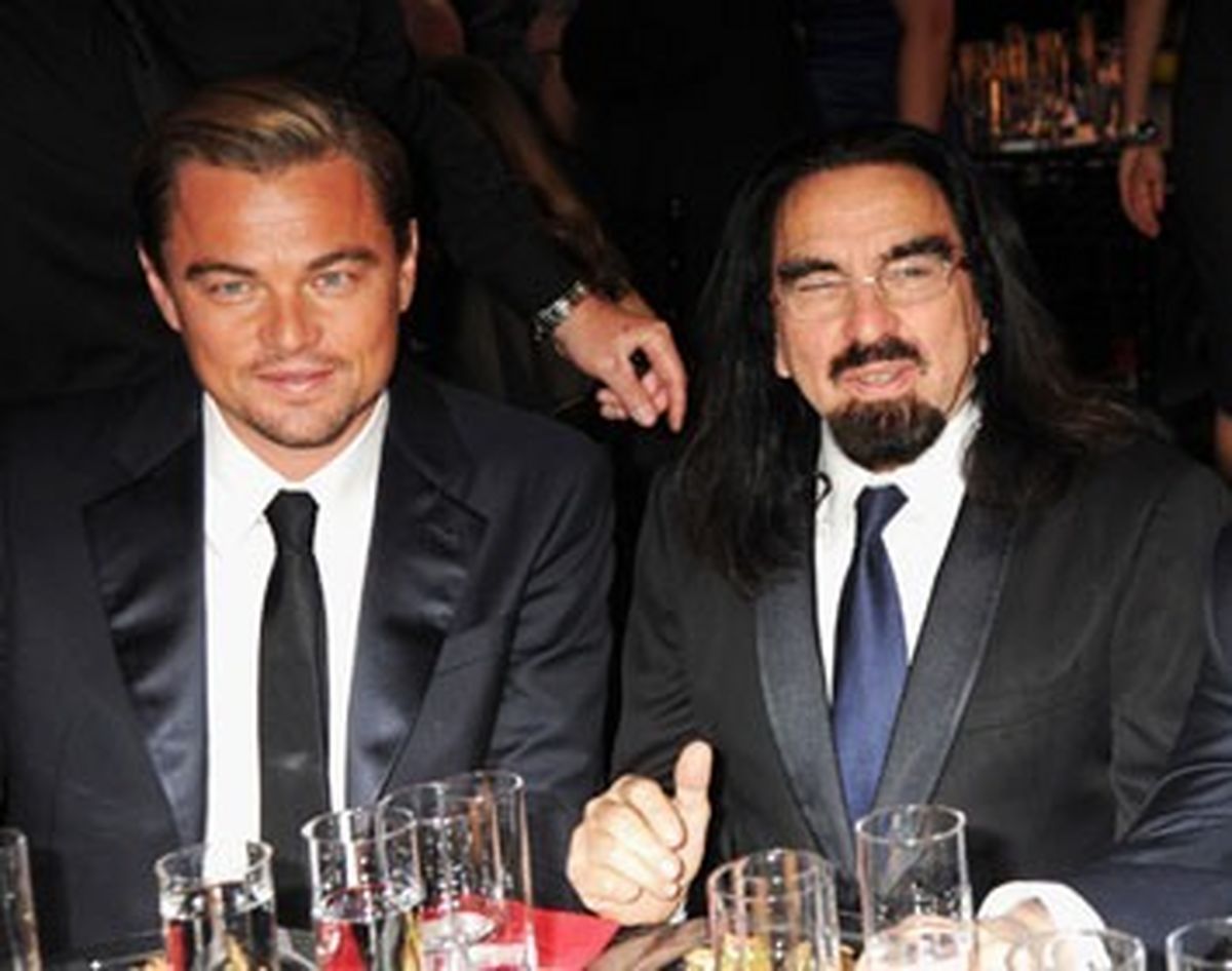 دي كاپريو و پدرش/عکس