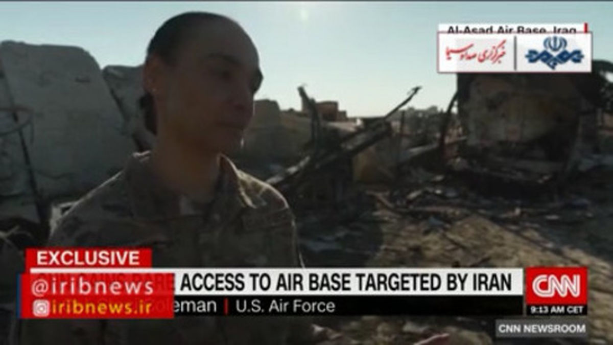 فیلم: ترس سرباز حاضر در عین‌الاسد از موشک‌های سپاه