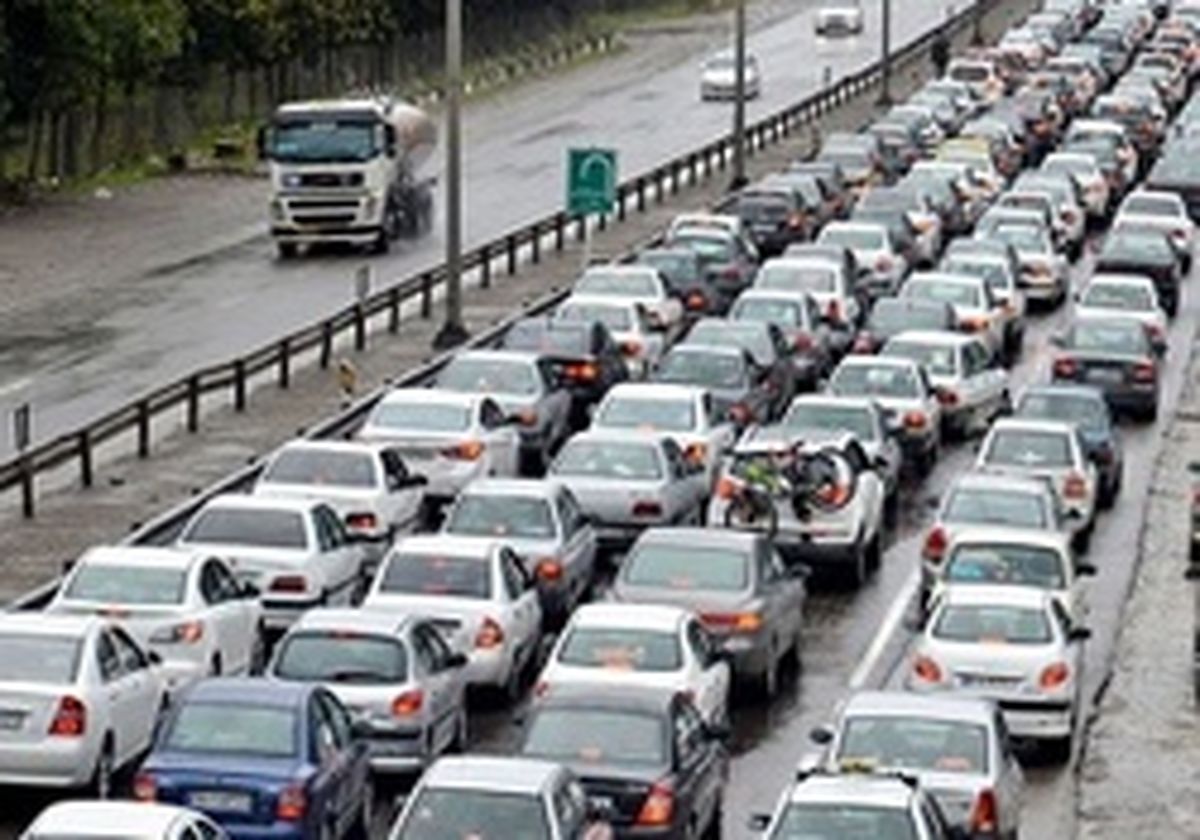 ترافیک سنگین در آزادراه های قزوین-کرج-تهران