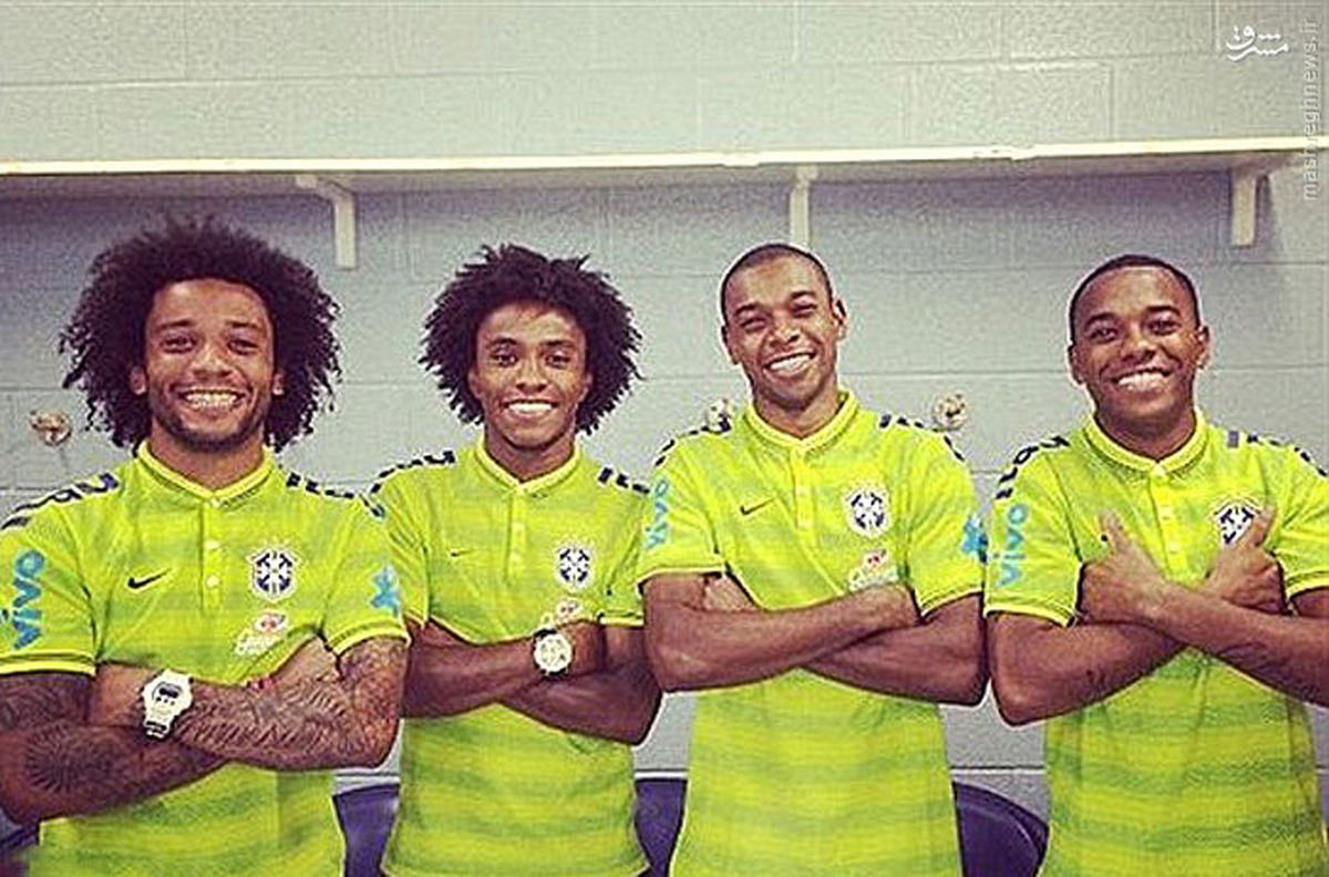 عکس/اتفاقی جالب در تیم ملی برزیل