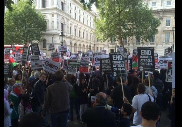 ذکرنامشهدایغزهدرخیابانهایانگلیس/تصاویر