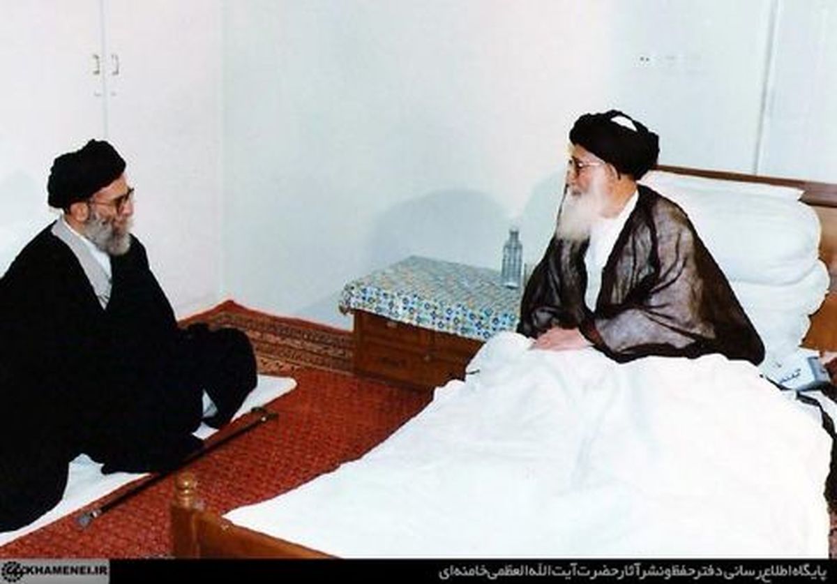 تصاویری ازدیدار رهبرانقلاب وآیت‌الله‌گلپایگانی