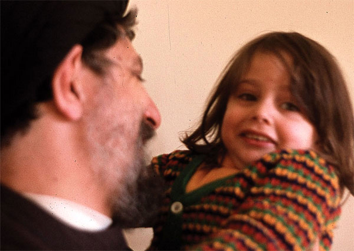 امام موسی صدر و دخترش/عکس