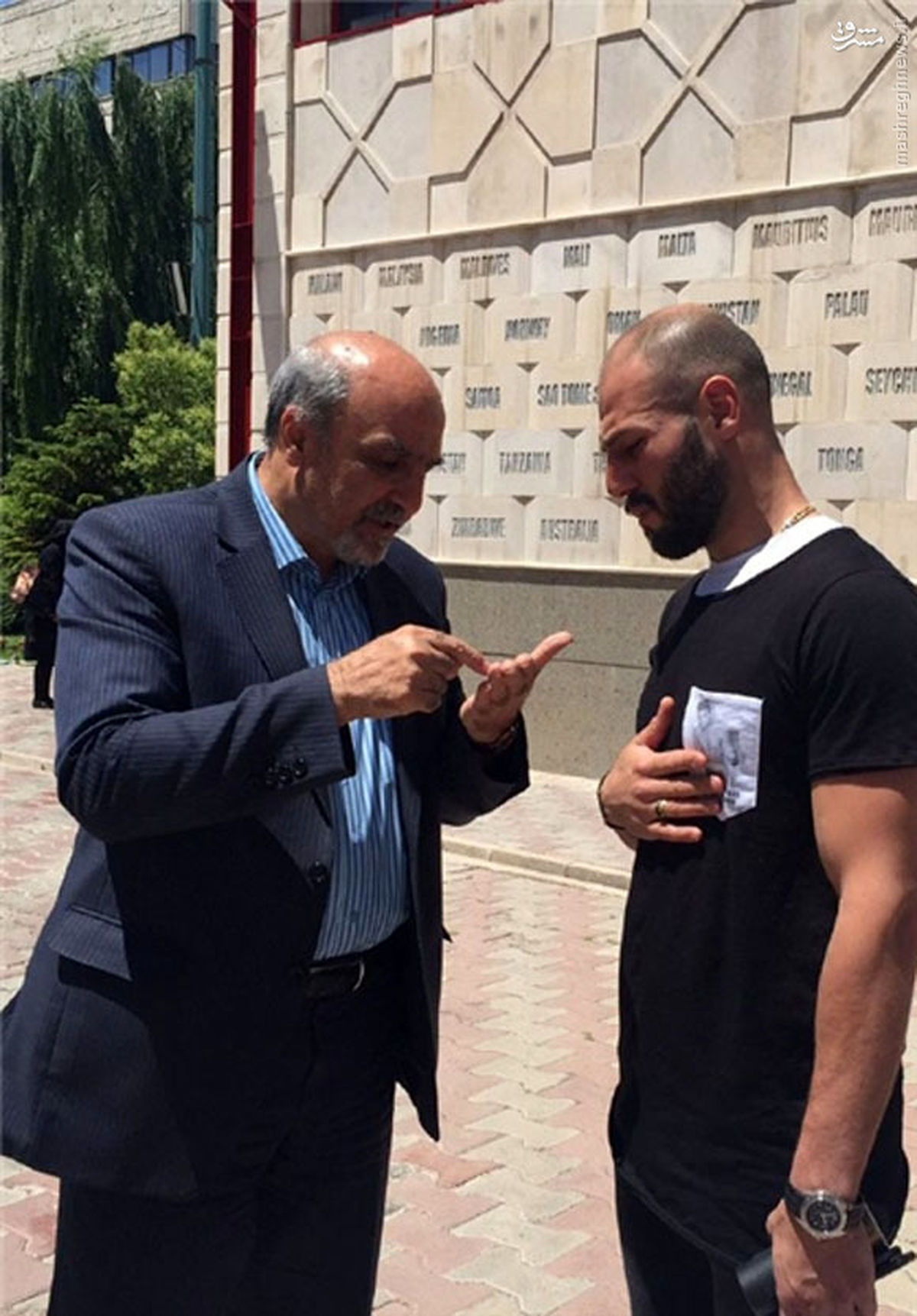 حمایت وزیر ورزش از روزبهانی +عکس