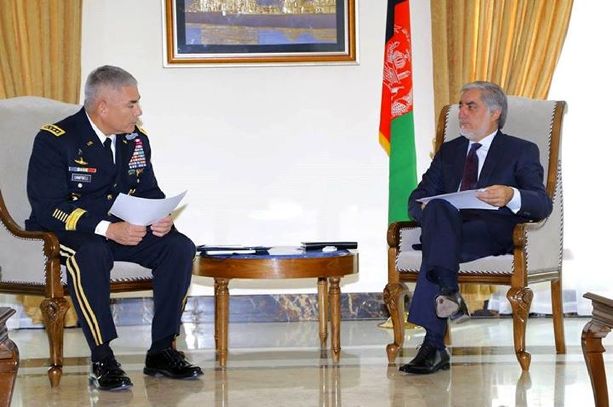 دیدارعبدالله‌بافرمانده‎ناتودرافغانستان/تصاویر