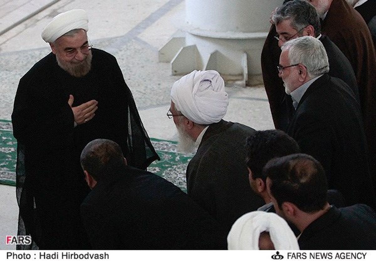 حضور روحانی در نماز جمعه/تصاویر