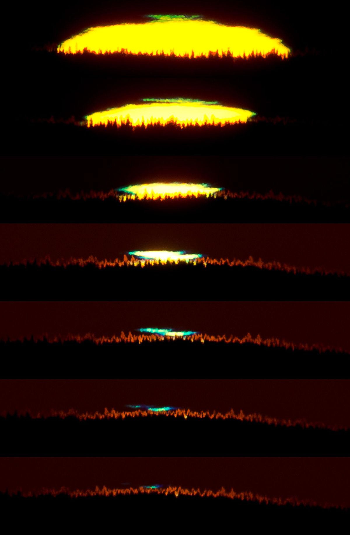 پديده کمنظیر آبي شدن خورشيد/عکس