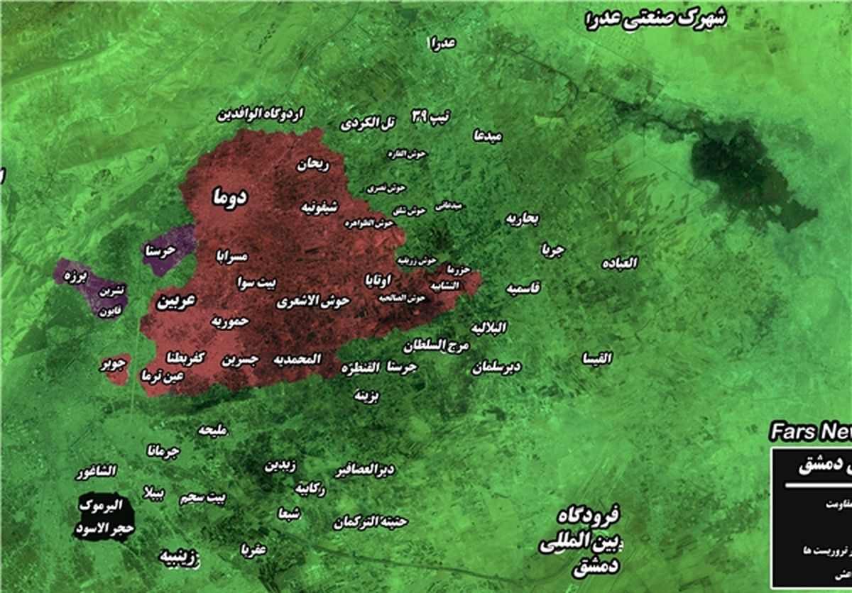 آغاز عملیات ورود نیروهای سوری به محله «قابون» +نقشه