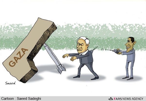 کاریکاتور: دام اوباما برای نتانیاهو!