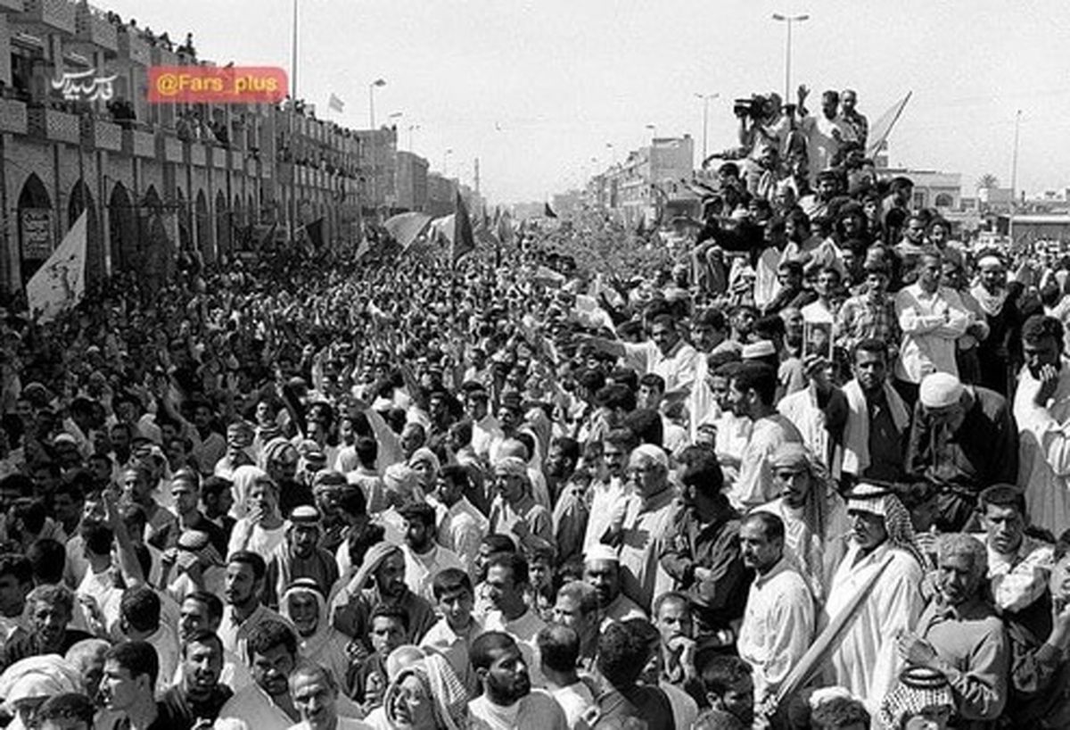 جمعیت عجیب اولین زیارت اربعین شیعیان عراقیها +عکس