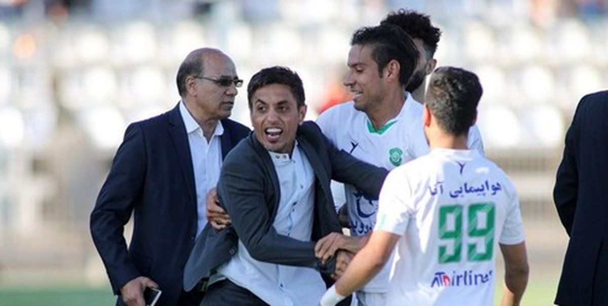 تصاویر: صحنه درگیری خطیبی در بازی ماشین‌سازی و پرسپولیس