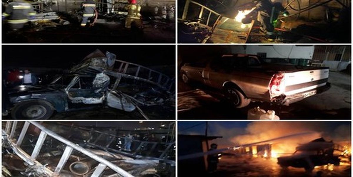 انفجاز سیلندر گاز مایع در مرکز غیرمجاز در اسلامشهر