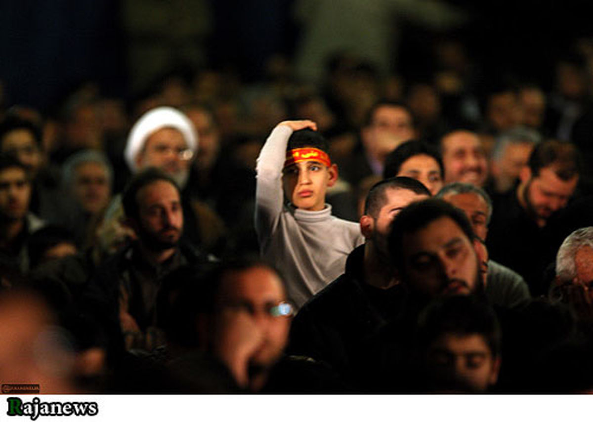 تصاویر اولین شب عزاداری در بیت رهبری