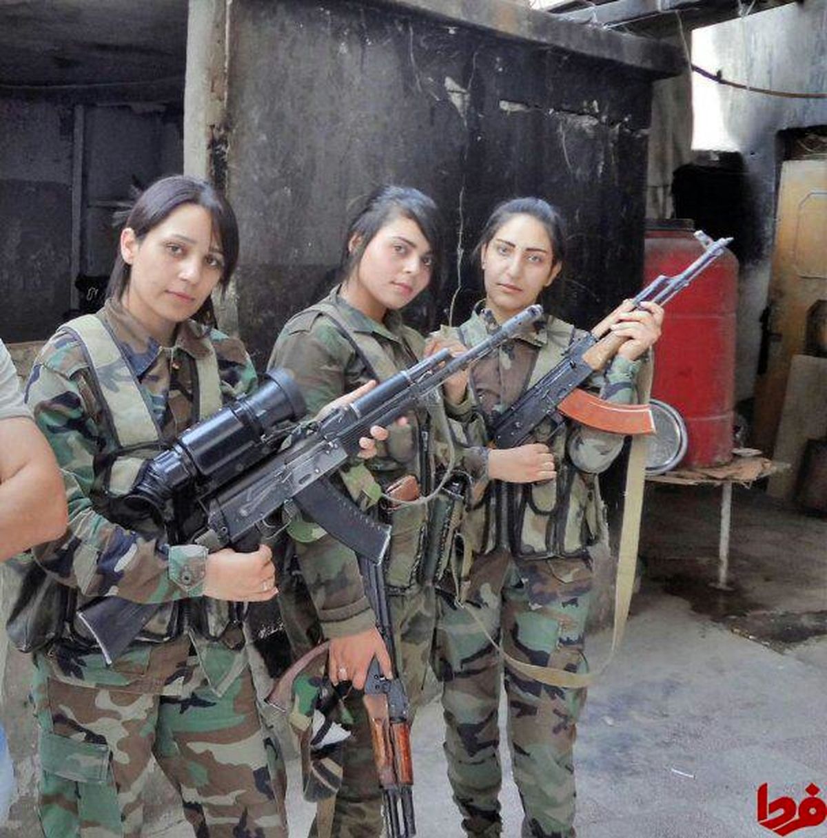 عکس: دختران جنگجوی ارتش سوریه