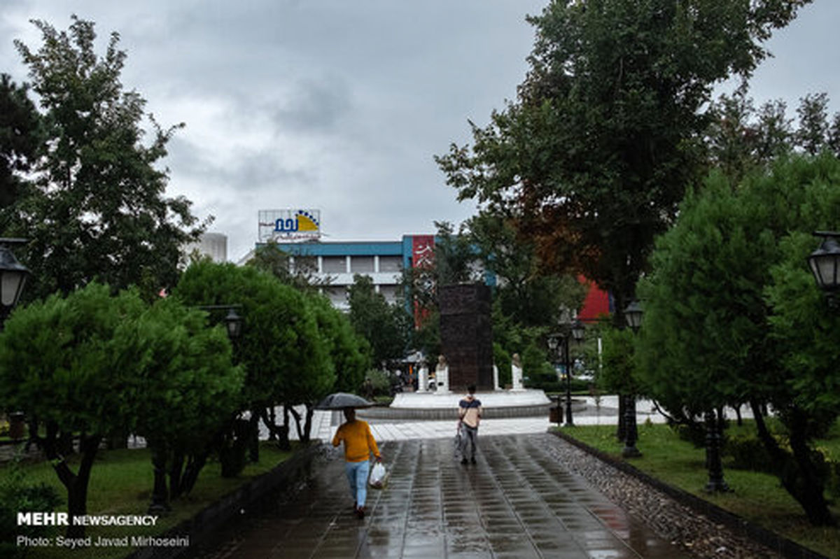 تصاویر: طراوت باران پاییزی در رشت