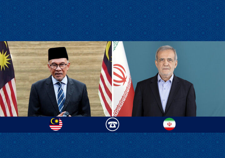 دعوت پزشکیان  از نخست وزیر مالزی برای سفر به تهران 