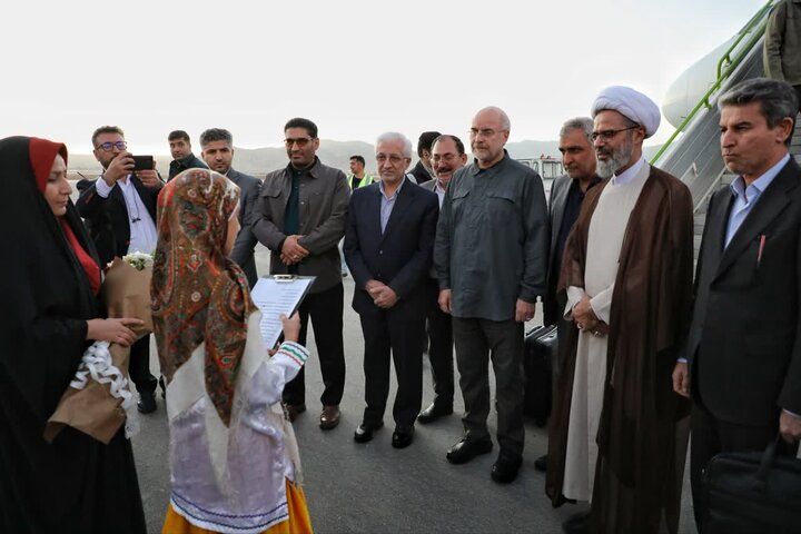 قالیباف وارد خراسان شمالی شد /سخنرانی قالیباف در کنگره ملی شهدای خراسان شمالی