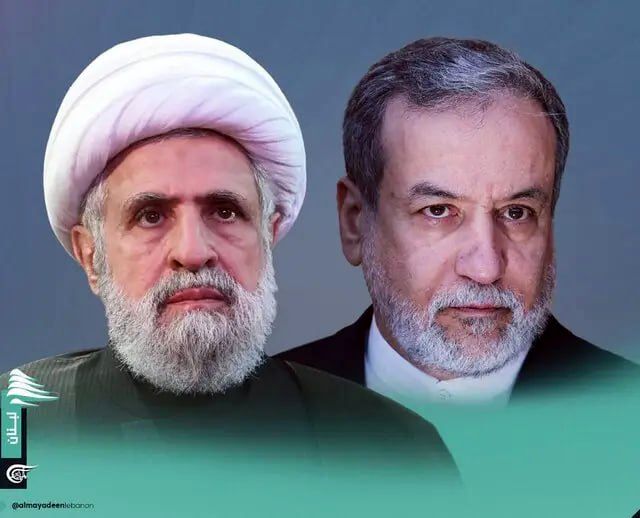  المیادین: عراقچی پیامی برای دبیرکل حزب الله، شیخ نعیم قاسم ارسال کرد
