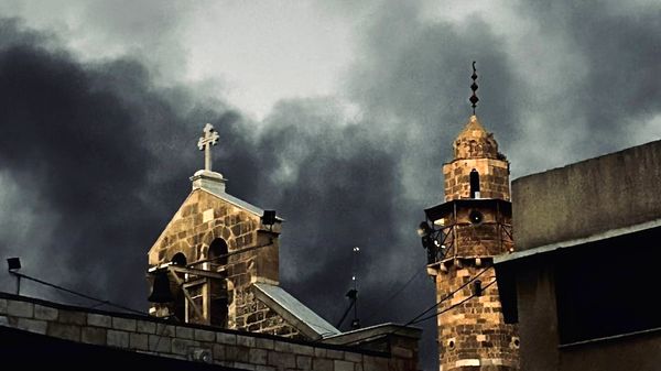 حمله تروریستی اسرائیل به کلیسای غزه