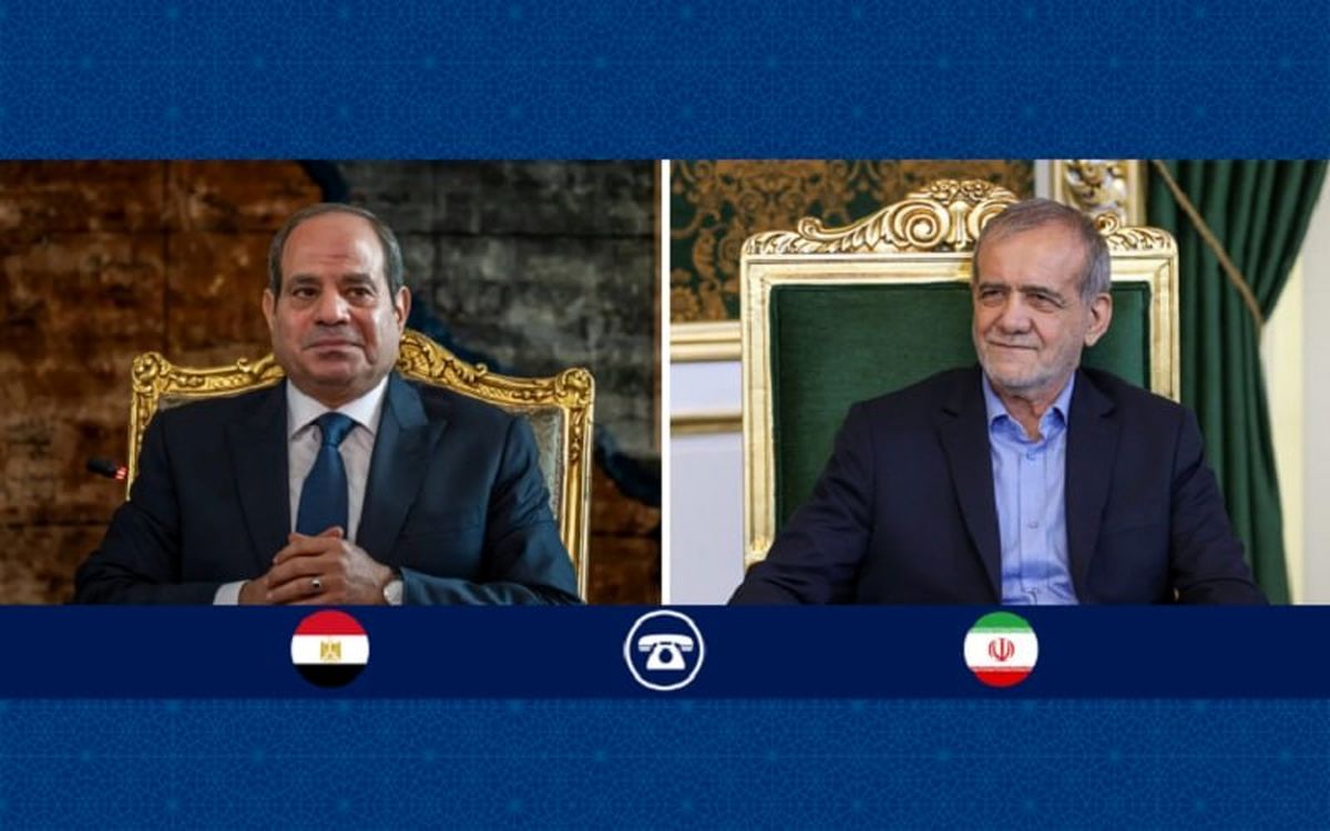 السیسی در گفتوگو با پزشکیان: تشدید تنش اسرائیل علیه ایران، امنیت و ثبات خاورمیانه را تهدید میکند