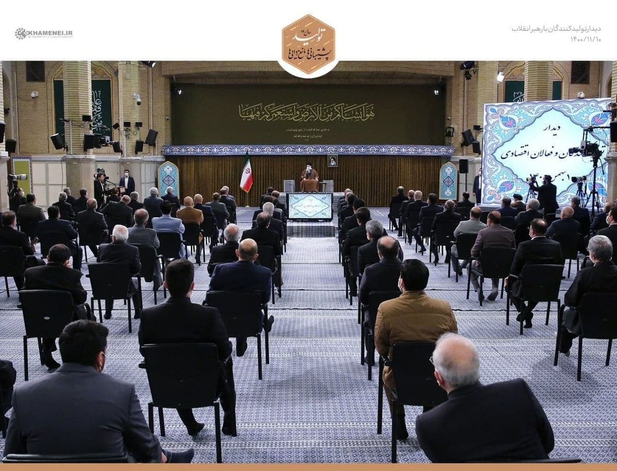 تصویری از دیدار امروز تولیدکنندگان با رهبر انقلاب