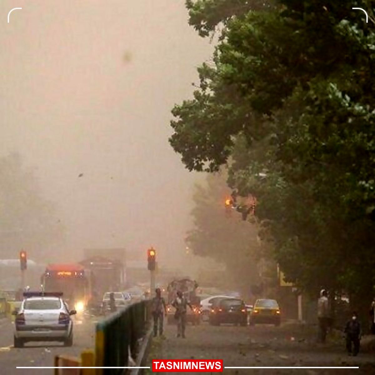 پیش‌بینی تندباد لحظه‌ای در تهران