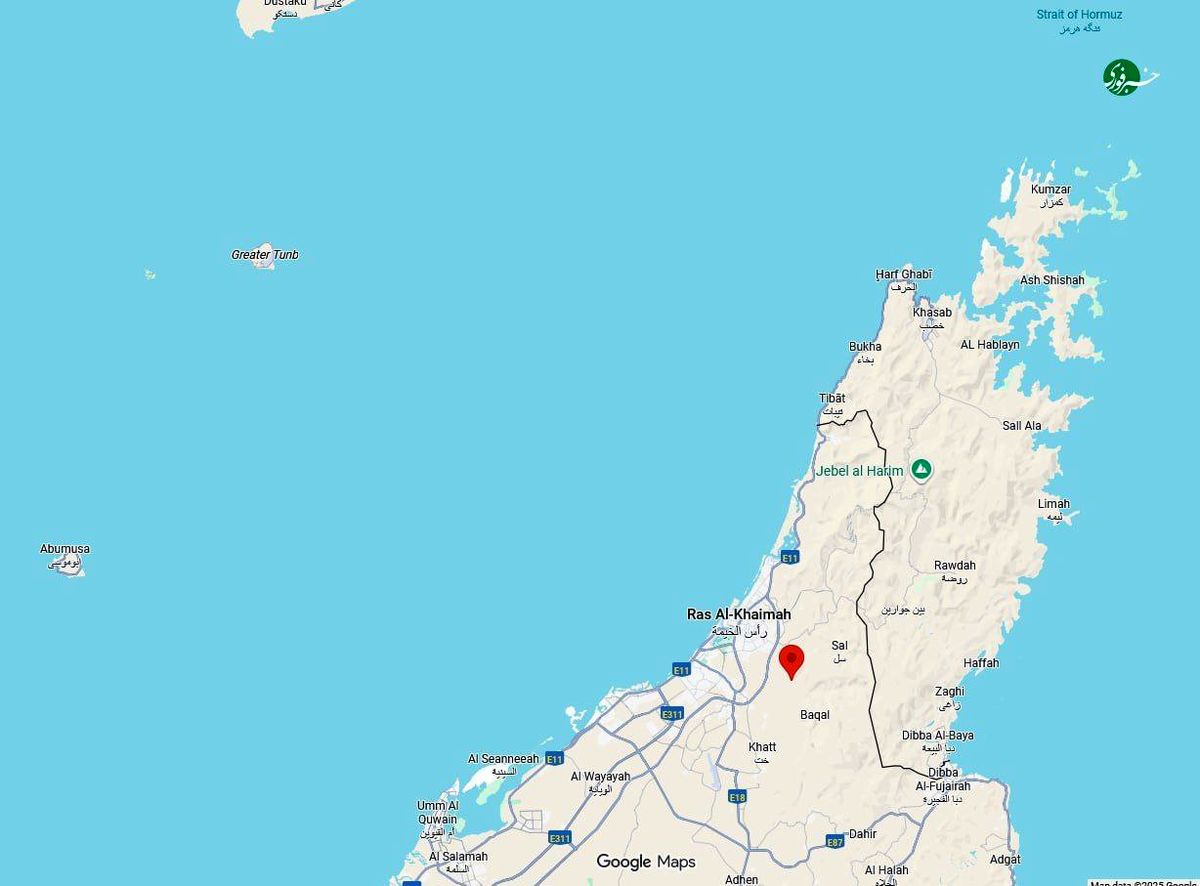 زلزلۀ ۴.۵ ریشتری حوالی جزیرۀ ایرانی تنب بزرگ را لرزاند