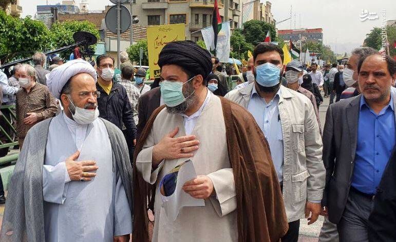 عکس: حجت‌الاسلام میثم خامنه‌ای در مراسم روز قدس