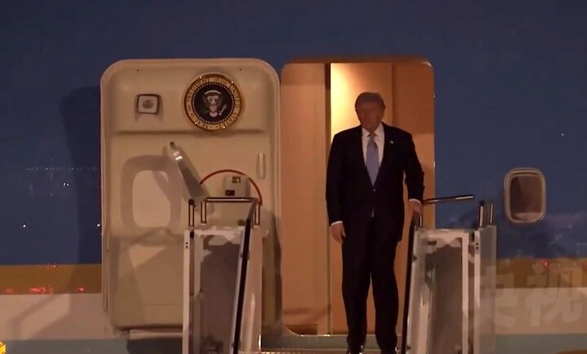 ترامپ وارد پکن شد 