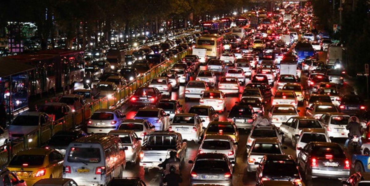 ترافیک فوق سنگین در تهران امشب