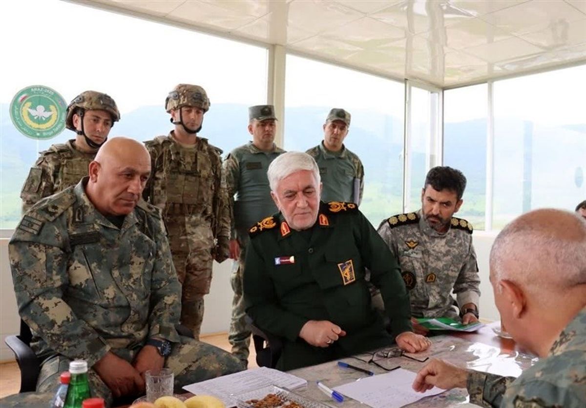 تمرین بازی جنگ در سومین روز رزمایش سپاه و ارتش آذربایجان