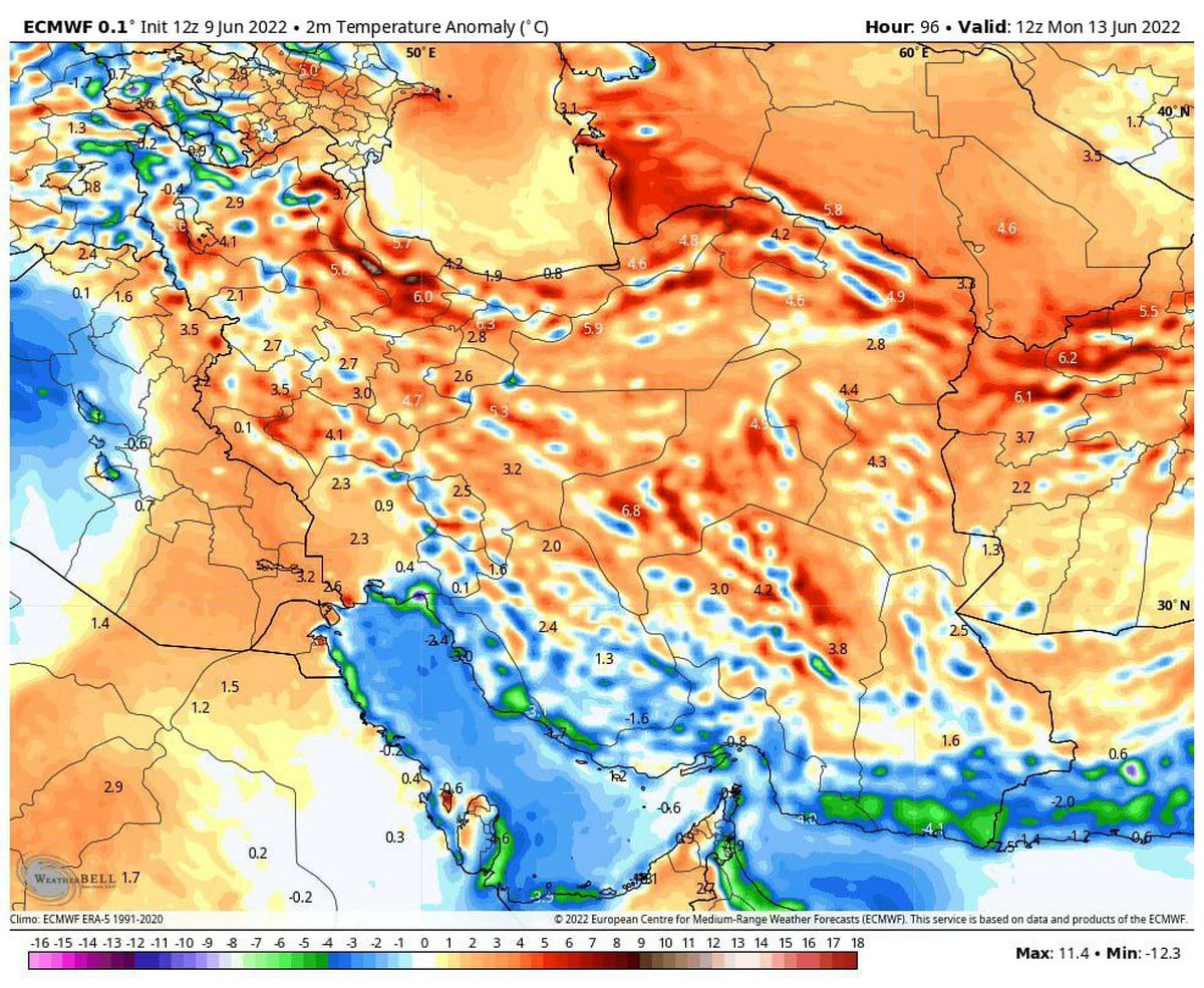 افزایش دما از فردا در کشور