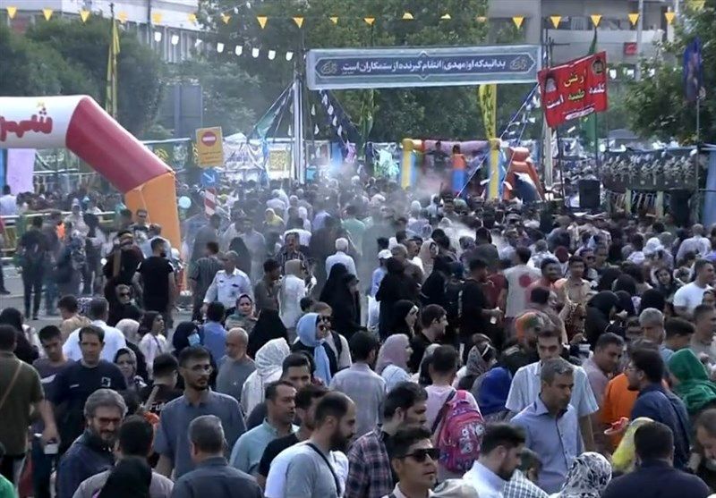 آغاز مهمانی کیلومتری غدیر / تعیین مکان‌های اقامه نماز مغرب +عکس و فیلم