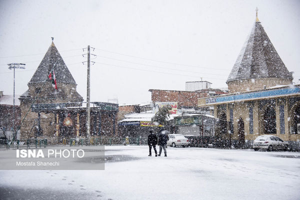 تصاویر: حال و هوای برفی ساری