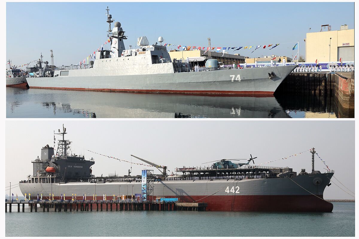 الحاق پایگاه شناوری «کردستان» و ناوشکن «سهند» به ارتش