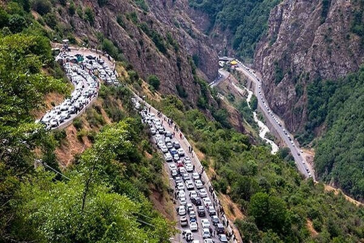 آخزین وضعیت ترافیک در محورهای کندوان و هراز