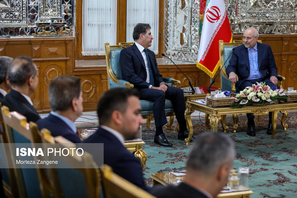 تصاویر: دیدار رییس اقلیم کردستان عراق با قالیباف