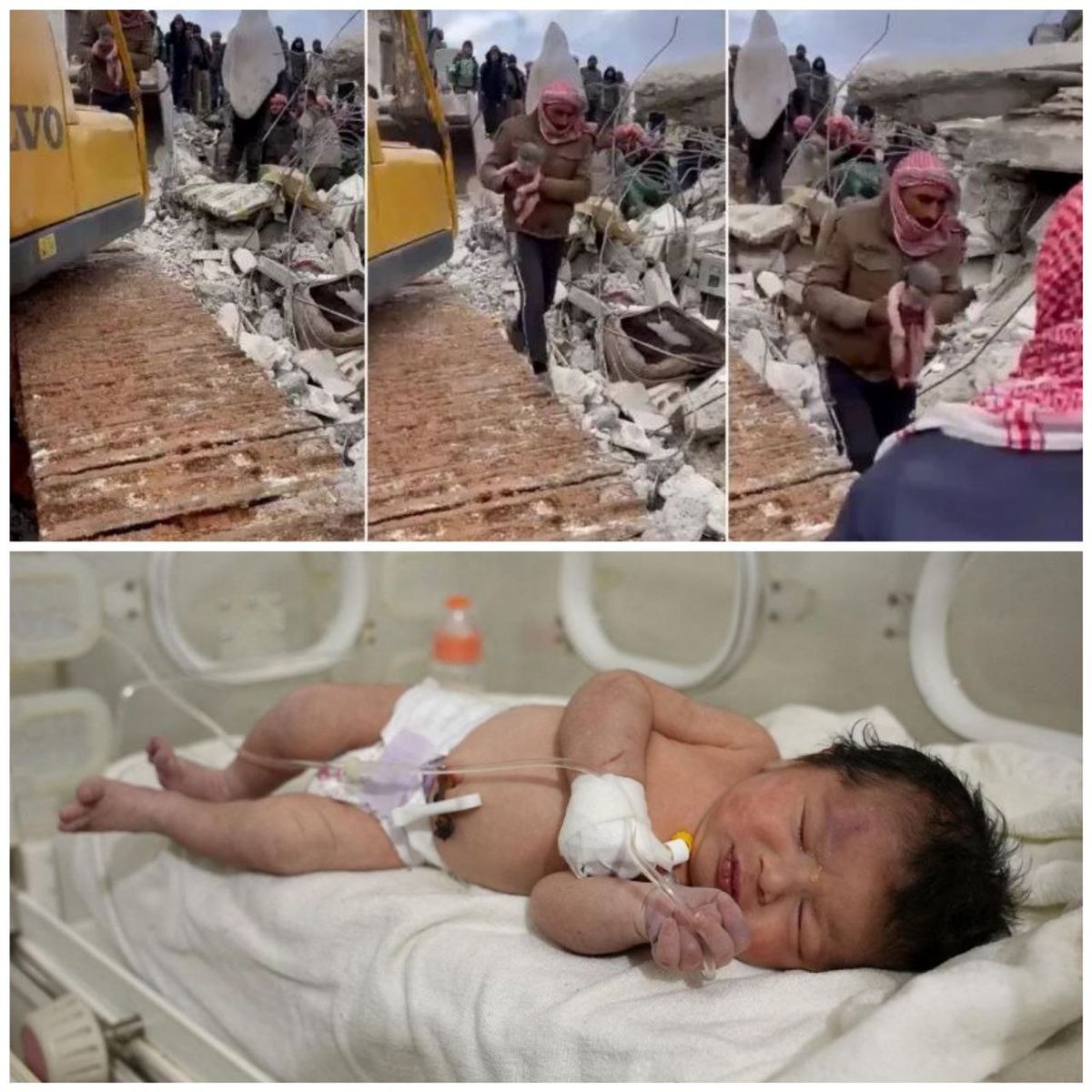 هزاران نفر برای قبول سرپرستی نوزادی که زیر آوارها به دنیا آمد داوطلب شدند +عکس