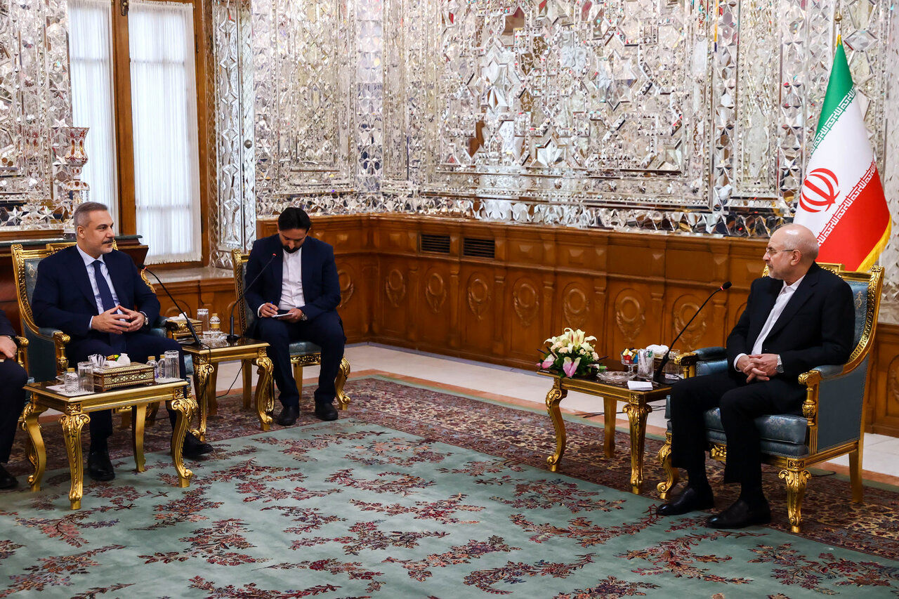 قالیباف: رژیم صهیونیستی و آمریکا با پیشرفت کشورهای اسلامی مخالف اند/ فیدان: اصلی‌ترین تهدید امنیتی منطقه، اقدامات توسعه طلبانه اسرائیل است