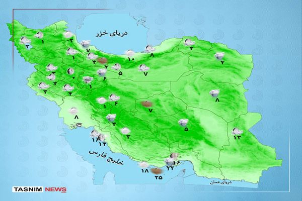 برف و باران شدید در استان‌های غربی | تهران بارانی می شود؟